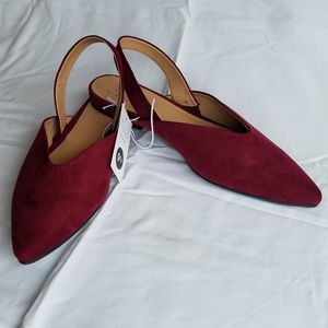 Women's Pam V Throat Sling Back Mules - A New Day